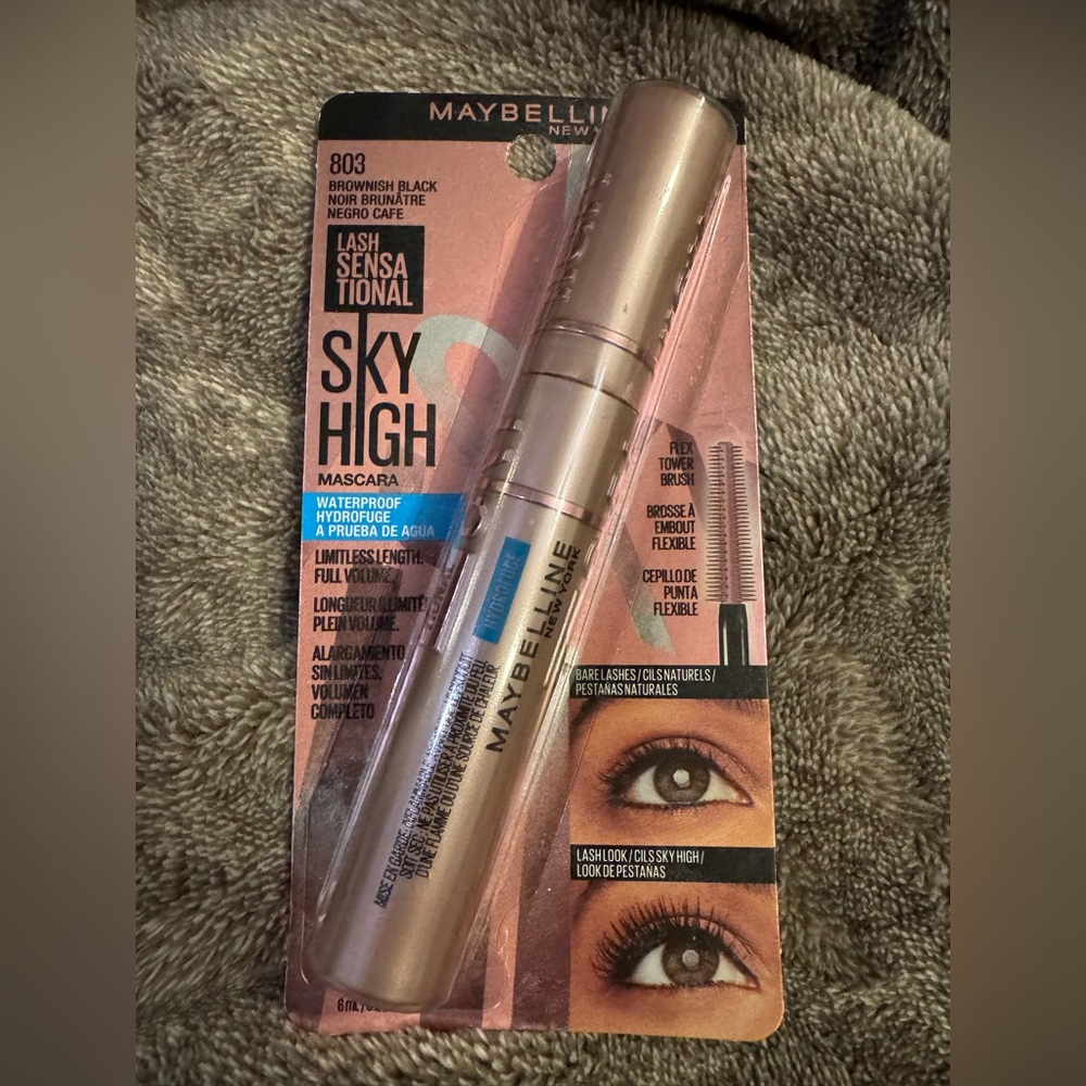 Maybelline Sky High Waterproof Mascara – Shade 803 Brownish Black